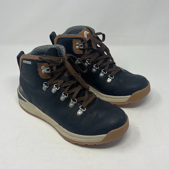 Forsake Halden Mid Men's Waterproof Hiking Sneaker Boot 8 Black Tan - Picture 2 of 14